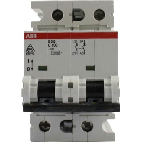 Interruttore Magnetotermico 2P 4,5MOD.100A S292 - ABB                          957065