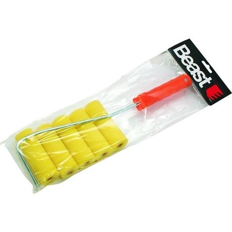 Mini rullo + 5 rulli spugna 100mm  Beast - BST662321