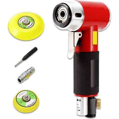 Mini ponceuse orbitale 2 pouces et 3 pouces Air Dual Action Sander Air Polisher lisse et tourbillonne librement pour le corps, les armoires, les meubles (1/5)