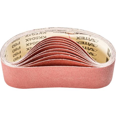 PFERD TOOLS BA 75/533 X A 80 45001108 Carta abrasiva a nastro Dimensione dei grani 80 (L x L) 533 mm x 75 mm 10 pz. (1/2)