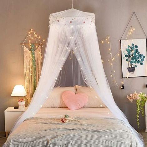 Moustiquaire - - Lit Simple ou Double - 2,6 m de Hauteur - Installation Facile - Décoration Enfant (1/4)
