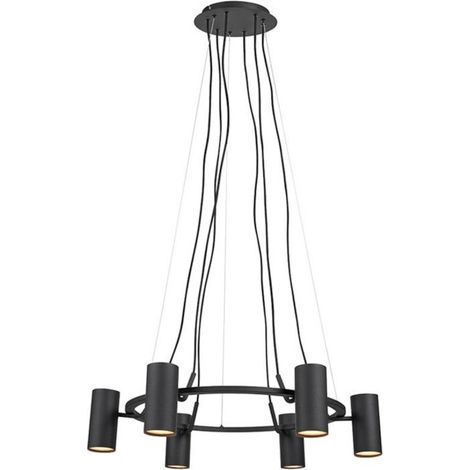Markslojd PORTO - Plafonnier à 6 ampoules, noir, GU10 (1/5)
