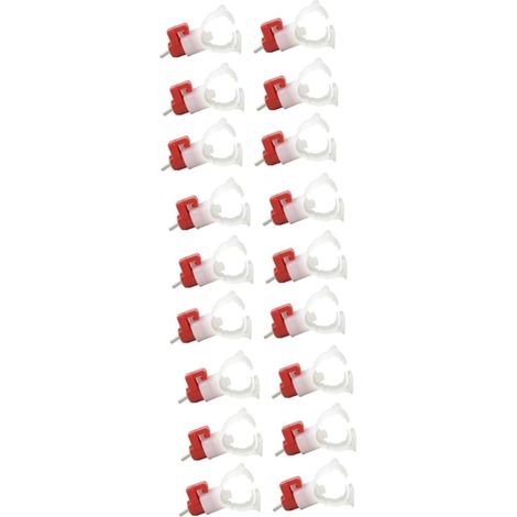 Lot de 30 Gobelets À 6 Points pour Abreuvoir Automatique pour Volailles Approvisionnement en Eau Propre pour Poulets (1/5)