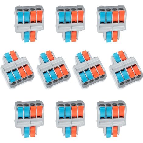 10 connection terminals with compact cable connector 2 - in 4 - out for flexible and rigid conductors SPL - 42 (1/5)