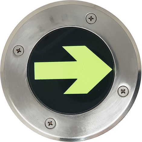 Faretto solare led indicatore direzione freccia segnapasso calpestabile esterno (1/5)
