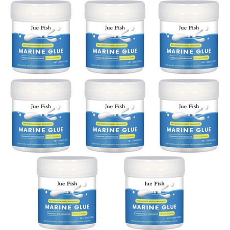 Lot de 8 agents anti-fuite super puissants, transparent, scellant étanche, 100 g (1/5)
