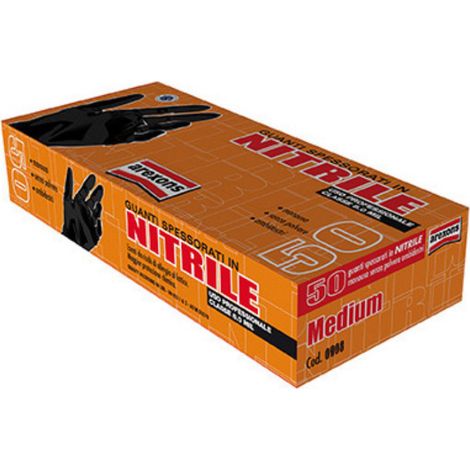GUANTI NITRILE AREXONS SP.0,28MM.TG.M  (50PZ)  CF 1