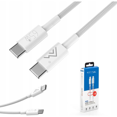 SCHNELLES, LEISTUNGSSTARKE USB-C PD 65W 3,25A-KABEL FÜR SCHNELLES AUFLADEN VON SMARTPHONES (1/5)