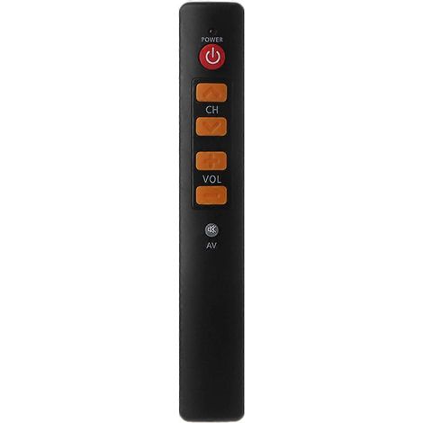 Télécommande universelle IR pour TV, Box, DVD, DVB, VCR, Hi-Fi avec bouton jaune (1/4)