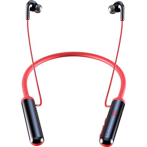 Neue S960 Bluetooth-Kopfhörer, kabellos, 5.0, Nackenbügel, In-Ear, Kartenfach, Dual-Ear, ideal für Laufen und Sport – Rot (1/3)