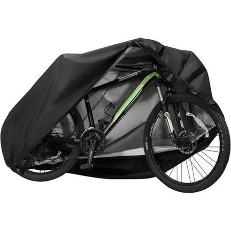 Funda para bicicleta, Funda impermeable para 1 bicicleta, Resistente a la lluvia, Resistente al polvo, Resistente al sol, Impermeable, Negro, M (1/5)