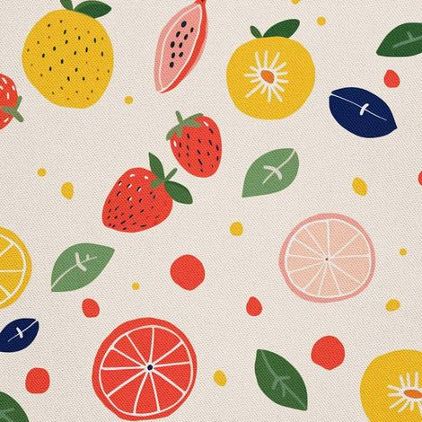 Tela decorativa para exteriores Oxford - Motivo frutal  DX6278 (1/5)