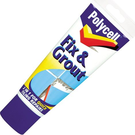 Polycell Fix & Grout Ready Mixed Tube - 330g for Tile Repair and Grouting