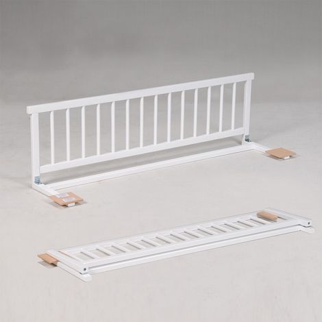 Barrière de lit amovible en hêtre massif – Dimensions 120x31x35 cm – Sécurise le lit de l'enfant à partir de 18 mois – Weber Industries