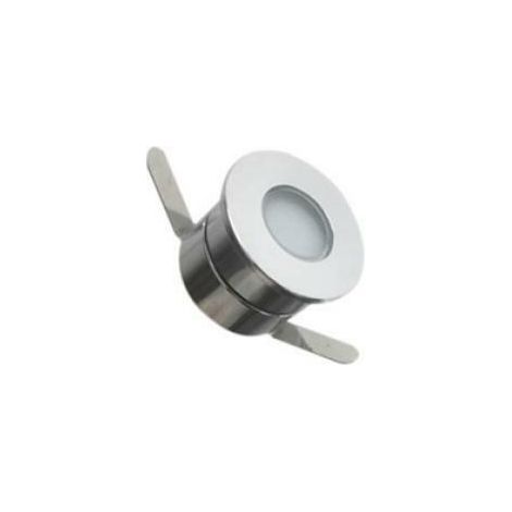 Faretto led 1w 12v calpestabile per esterno, piscina, fontane impermeabile ip65 kit 2 pezzi 6400k (1/2)