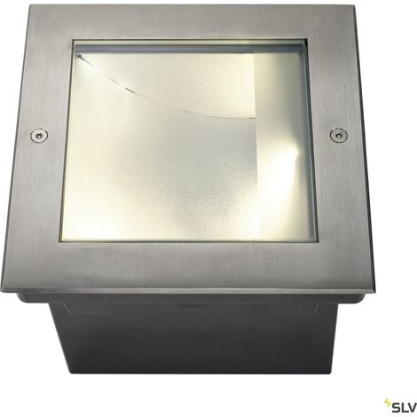Encastrés sol extérieur LED DASAR 255 carré encastré asymétrique inox 316 34W3000K - SLV 229383 (1/4)