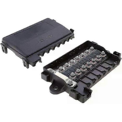 Boîte de distribution électrique à 8 fusibles, compatible avec les fusibles Mega et Midi, 12 V et 24 V (1/5)