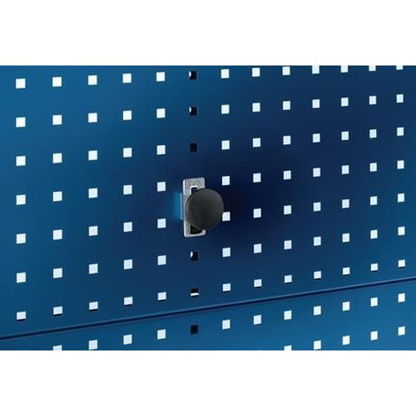Support magnétique D.40mm, revêtement pour plaques perforées, 2 pièces par emballage. (1/3)