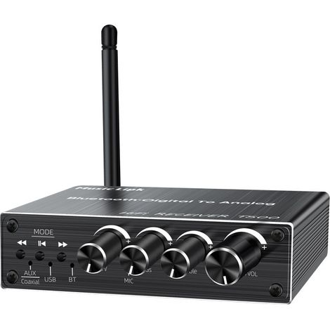 Récepteur Bluetooth avec amplificateur de micro et clé USB, adaptateur audio Bluetooth 5.3 (1/4)