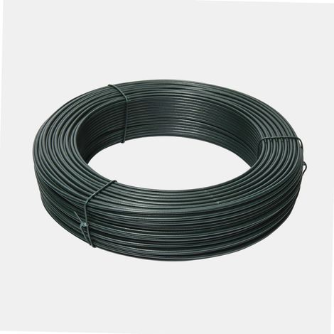 Werka Pro – Fil de fer plastifié Ø2,6 mm – Acier galvanisé résistant à la corrosion – Longueur 100 mètres pour clôtures robustes
