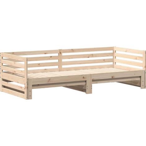 Sofá cama con cama nido sin colchón 80x200 cm vidaXL