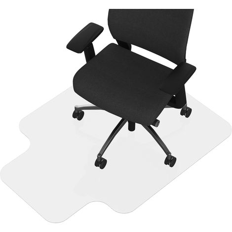 Tapis protecteur pour chaise de bureau 90 x 120 cm Protège-sol moquette (Convexe, sans pointes antidérapantes)