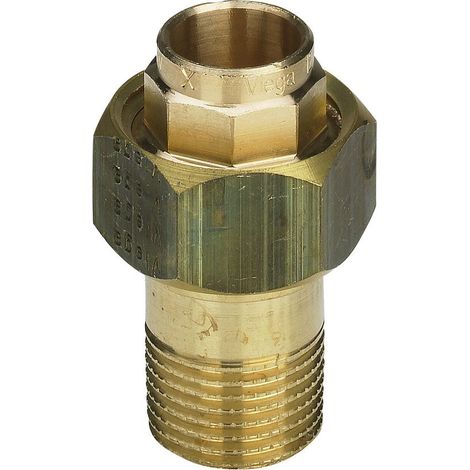 Viega Rohrverschraubung 94341G konischdichtend in 15mm x R3/8 Rotguss (1/2)