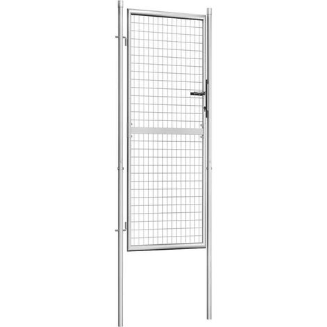 Maison Exclusive - Puerta de jardín de acero galvanizado 100 x 20 (1/5)