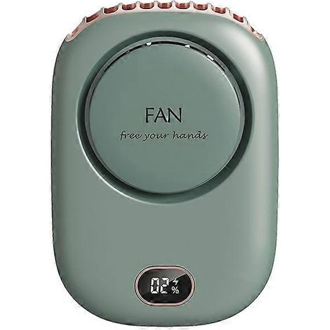 Petit ventilateur tour de cou rechargeable par USB, à trois vitesses, pouvant également se porter à la taille. (1/5)