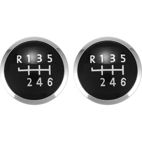 2x Emblem-Abdeckung mit 6-Gang-Schaltknauf für Transporter T5/T6 Mk5 Mk6