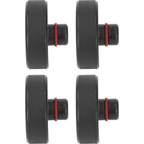 Lot de 4 supports de cric en caoutchouc, disques de levage et protections de rails de châssis pour Tesla (1/5)