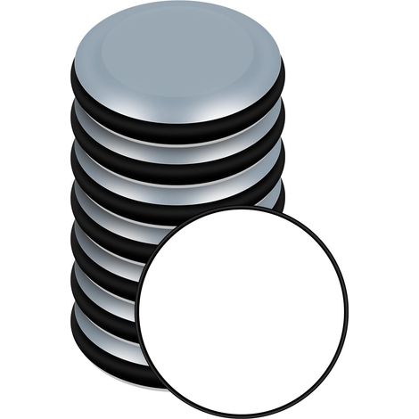 Patins de meubles,8 patins de meubles en téflon PTFE auto-adhésifs pour sols lisses et tapis (rond 25 mm couleur de sol aléatoire) GROOFOO