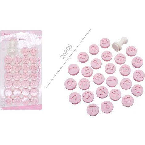 Kaela - Set 26 Stampi Forma Lettere Minuscole Per Dolci Pasta Biscotti Pasticceria 99024 -