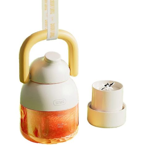 Blender portable pour milkshakes et smoothies, bouteille d'eau anti-fuite avec paille amovible, extracteur de jus portable sans fil C (1/4)