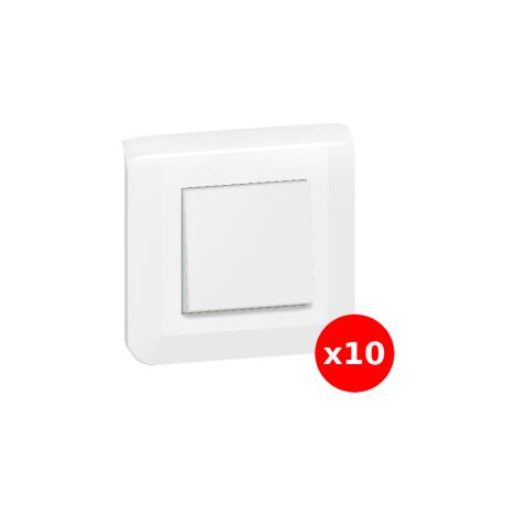 Legrand Mosaic - LOT x 10 Va-et-Vient complet - 1 poste (2M) - 10A - 230V - EU - Ru00e9f : 080251+277802L+278011L (1/5)