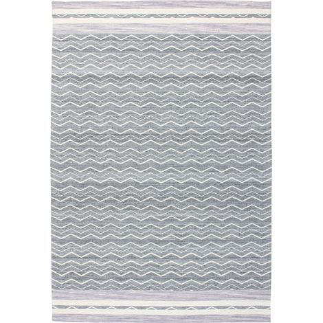 Tappeto Mirage in lana e viscosa viola e grigio 160x230 cm (1/4)