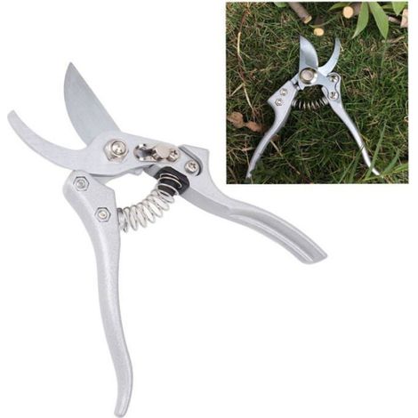 Sécateur - Acier Inoxydable Et Acier SK5 - Pour Taille De Rosiers Et Vignes - 21 Cm - 1 Pièce (1/4)