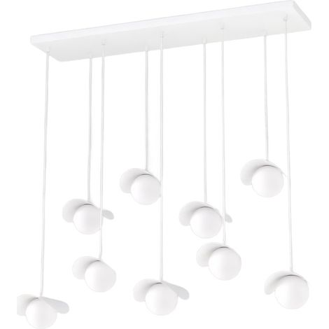 Lampadario RITUAL Emibig 9xG9 sfere vetro bianco decorativo (1/5)
