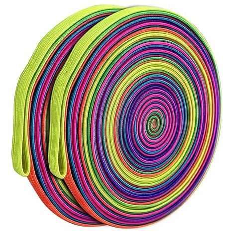 Child Jumping, Colors Skipping, Rubber Jump Rope Rebound Children Garden Games for Kids Bouncing Games, Child Indoor and Outdoor Games Toy