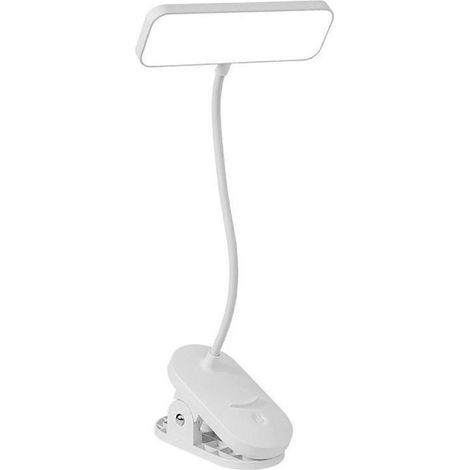 LED-Schreibtischlampe mit 3 Farbmodi, augenschonendem Licht, flexiblem Schwanenhals und USB-Stromversorgung.