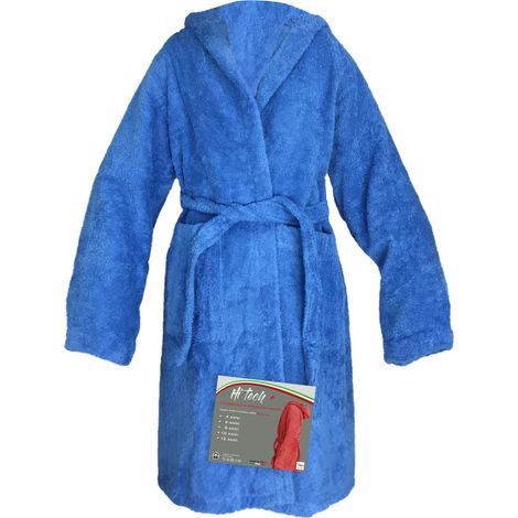 ACCAPPATOIO HI TECH + © BIMBO bambino RAGAZZO IN SPUGNA di puro cotone MADE IN ITALY BLUETTE 4 ANNI (1/5)