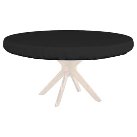 Nappe ronde, protection de table réutilisable et portable, housse de table de pique-nique pour intérieur et extérieur, fête, barbecue, repas, patio, balcon, terrasse (1/5)