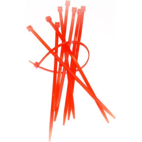 SAPISELCO 100x  fascette cablaggio  lunghezza 280  mm larghezza  4,5 mm  rosse SEL.10.425R