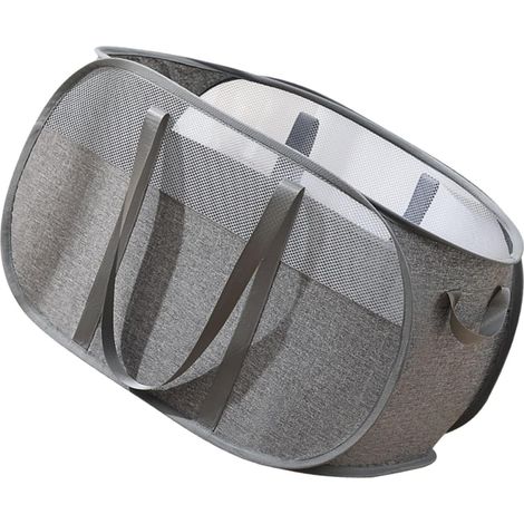 à linge pliable en tissu Grand panier de rangement pliable