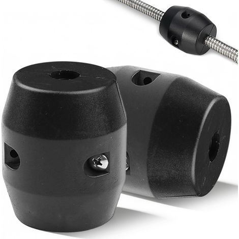 Lot de 2 Tuyau Robinet Cuisine Contrepoids, 300g Boule de Poids pour Douchette Cuisine Salle de Bain Compatible avec la Plupart des Tuyaux (Noir) (1/5)