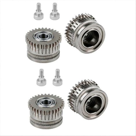 Kit d'extrudeuse à double engrenage pour imprimante 3D K1/K1C/K1 Max/Ender3/V3 Plus V3 Upgrade 3.0 en acier trempé (1/5)