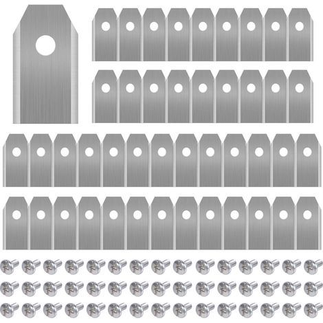 45 x Titanium Knife Blades for All Husqvarn/Automower/Yardforce/Gardena Robotic Lawn Mowers(3g-0.75mm) with 45 Screws, Replacement Blades for Models 105,310,315,320,420,430x,r40i (1/5)