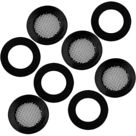 jeux de joints de douche en caoutchouc et acier inoxydable, comprenant un filtre, étanches et anti-fuites, sortie d'eau douce, quatre points (1/5)