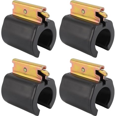 Porte-outils 4 Pièces E Track, Support à Outils en Acier Robuste Résistant aux Intempéries avec Fixations à Ressort, Porte- pour Garage, Remorque, Camion, van (L) (1/5)