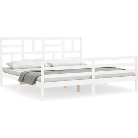 Maison Exclusive - Estructura de cama con cabecero madera maciza (1/5)